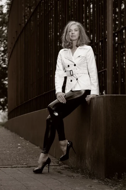 Foto van model in het Duinpark van Den Helder