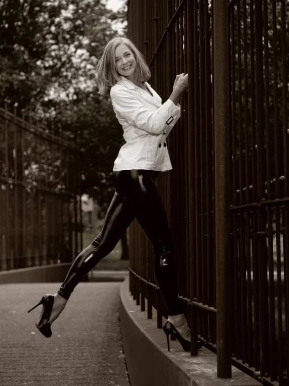 Foto van model in het Duinpark van Den Helder