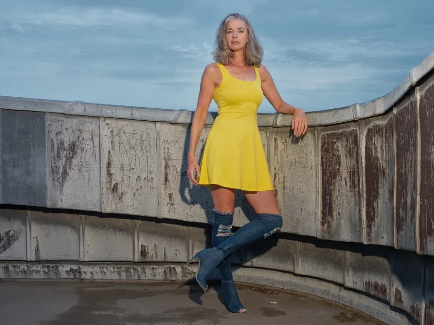 Modeshoot bij Fort Kijkduin