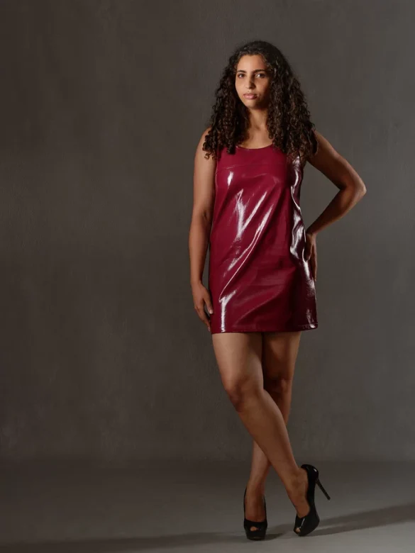 Foto van model in fotostudio