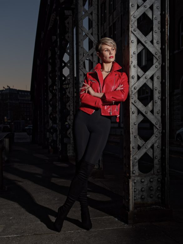 Foto gemaakt door HugoFoto van model in Speicherstadt - Hamburg