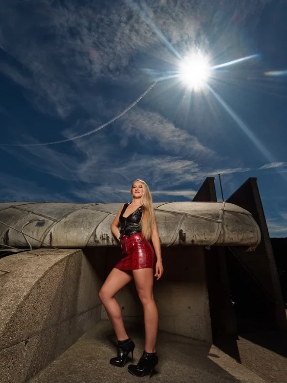 Foto van model bij Fort Kijkduin gemaakt door HugoFoto