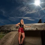 Foto van model bij Fort Kijkduin gemaakt door HugoFoto