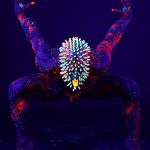 Foto van model in black light gemaakt door HugoFoto
